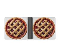 Jubonexis Cherry Pie Soft PU Leather Bifold Wallet, Coin Purse Credit Pass Case, Durable Card-Holder Slim Billfold for Men Woman Money Storage