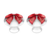 Jubonexis Coquette Red Bow Watercolor Style Round Drawer Cabinet Knobs Handles with Screws,2 Pcs, Drawer Dresser Knob Pulls Decor for Wardrobe Cupboard Home Office Kitchen