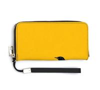 Jubonexis Crow on Barbed Wire PU Leather Clutch Long Bifold Wallet, Coin Purse Credit Pass Case, Durable Card-Holder Money Storage for Women Men