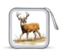 Jubonexis Cute Dog Simple CD Case DVD Storage Case Portable for Car Home Travel