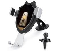 Jubonexis Cute Ghost Holding A Candle Car Phone Holder Mount Triangle Clip Base Air Vent Cell Phone Car Mount Automotive Accessories for 4-6 Inches Cell Smartphones