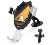 Jubonexis Cute Ghost in The Bathtub Minimalist Car Phone Holder Mount Triangle Clip Base Air Vent Cell Phone Car Mount Automotive Accessories for 4-6 Inches Cell Smartphones