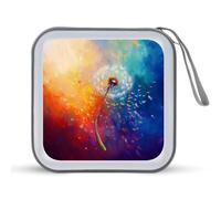Jubonexis Dandelion Blowing in The Wind CD Case DVD Storage Case Portable for Car Home Travel