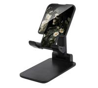 Jubonexis Dark Gothic Skeletal White Daisies Cell Phone Stand Foldable Adjustable Phone Stand for Desk