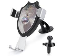 Jubonexis Disco Ball on Christmas Tree Branch Car Phone Holder Mount Triangle Clip Base Air Vent Cell Phone Car Mount Automotive Accessories for 4-6 Inches Cell Smartphones
