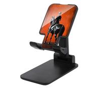 Jubonexis Dressage Rider on A Black Horse Cell Phone Stand Foldable Adjustable Phone Stand for Desk