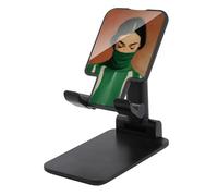 Jubonexis Emerald Green White Striped Sweater Woman Cell Phone Stand Foldable Adjustable Phone Stand for Desk
