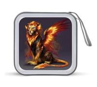 Jubonexis Fantasy Lion-Phoenix Hybrid CD Case DVD Storage Case Portable