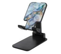 Jubonexis Fantasy Stone Slab in Blue Soft Mint Pale Gray Cell Phone Stand Foldable Adjustable Phone Stand for Desk