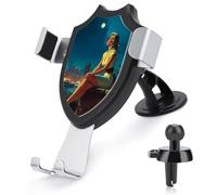 Jubonexis Female City Night Car Phone Holder Mount Triangle Clip Base Air Vent Cell Phone Car Mount Automotive Accessories for 4-6 Inches Cell Smartphones
