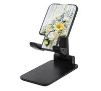 Jubonexis Floral Bouquets with Yellow Daisies White Roses Cell Phone Stand Foldable Adjustable Phone Stand for Desk