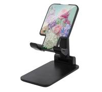 Jubonexis Flowers Pastel Colors Pink Lavender Cell Phone Stand Foldable Adjustable Phone Stand for Desk