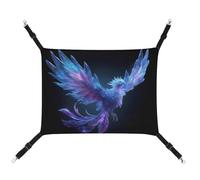 Jubonexis Flying Ice Phoenix in Magical Glow Breathable Pet Hammock with Adjustable Straps Reversible Cat Hanging Bed Dog Mats
