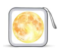 Jubonexis Full Moon Watercolor CD Case DVD Storage Case Portable