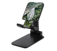 Jubonexis Ghost in The Garden White Flowers Cell Phone Stand Foldable Adjustable Phone Stand for Desk