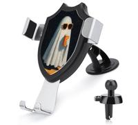 Jubonexis Ghost Wearing Sunglasses Vintage Car Phone Holder Mount Triangle Clip Base Air Vent Cell Phone Car Mount Automotive Accessories for 4-6 Inches Cell Smartphones