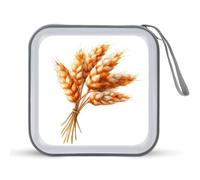 Jubonexis Golden Wheat CD Case DVD Storage Case Portable