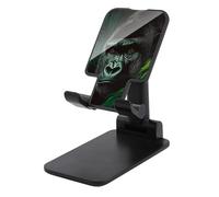 Jubonexis Gorilla Black And Deep Jungle-green Cell Phone Stand Foldable Adjustable Phone Stand for Desk