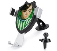 Jubonexis Green And White Striped Woman Car Phone Holder Mount Triangle Clip Base Air Vent Cell Phone Car Mount Automotive Accessories for 4-6 Inches Cell Smartphones