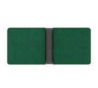 Jubonexis Green Color Classic Table Felt Texture Soft PU Leather Bifold Wallet, Coin Purse Credit Pass Case, Durable Card-Holder Slim Billfold for Men Woman Money Storage