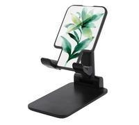 Jubonexis Green Tropical Flower Cell Phone Stand Foldable Adjustable Phone Stand for Desk
