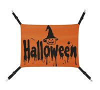 Jubonexis Halloween Pumpkins Witch Hat Breathable Pet Hammock with Adjustable Straps Reversible Cat Hanging Bed Dog Mats