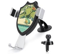 Jubonexis Happy Frog in The Pool Car Phone Holder Mount Triangle Clip Base Air Vent Cell Phone Car Mount Automotive Accessories for 4-6 Inches Cell Smartphones