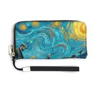 Jubonexis Hard Rock Band Playing PU Leather Clutch Long Bifold Wallet, Coin Purse Credit Pass Case, Durable Card-Holder Money Storage for Women Men
