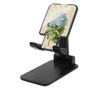 Jubonexis Hydrangea Cluster with Leaves Vintage Botanical Cell Phone Stand Foldable Adjustable Phone Stand for Desk