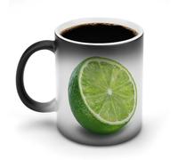 Jubonexis Hyper Realistic Lime Color Changing Mugs Heat Changing Ceramic Coffee Mug Novelty Funny Tea Water Cup 11OZ