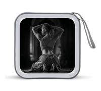 Jubonexis Indian Woman in High Heels CD Case DVD Storage Case Portable for Car Home Travel