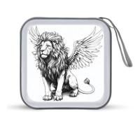 Jubonexis Lion with Wings Majestic CD Case DVD Storage Case Portable