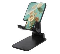 Jubonexis Lotus Root with A Soft Pale Aqua Cell Phone Stand Foldable Adjustable Phone Stand for Desk
