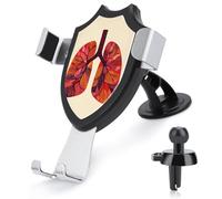 Jubonexis Lungs in The Style of Mid-century Car Phone Holder Mount Triangle Clip Base Air Vent Cell Phone Car Mount Automotive Accessories for 4-6 Inches Cell Smartphones