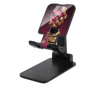 Jubonexis Luxurious Feminine Hand Holding An Elegant Glass Cell Phone Stand Foldable Adjustable Phone Stand for Desk