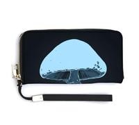 Jubonexis Magic Mushroom PU Leather Clutch Long Bifold Wallet, Coin Purse Credit Pass Case, Durable Card-Holder Money Storage for Women Men
