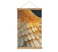 Jubonexis Magnificent Feathered Wings Canvas Painting Wood Frames Poster Hanger Hanging Picture Kit Wall Art