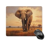 Jubonexis Massive Elephant Walking Mouse Pad, Small Office Computer Mouse Pads for Desk Laptop with Non-Slip Rubber Base Mouse Mat, Gaming Mouse Pads