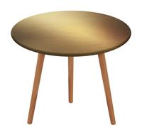 Jubonexis Metallic Gradient Soft Gold Minimalist Round Tablecloth,Waterproof Elastic Fitted Table Covers for Picnic Camping Dining 50 Inch