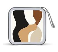 Jubonexis Minimalist Bohemian Abstract Composition CD Case DVD Storage Case Portable