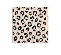 Jubonexis Minimalist Leopard Print Canvas Wall Art Poster Painting Aesthetic Picture for Living Room Farmhouse Decor 16x16inch(40x40cm)