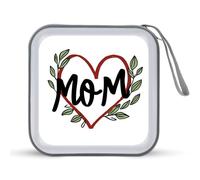 Jubonexis MOM is The Heart of The Family CD Case DVD Storage Case Portable for Car Home Travel