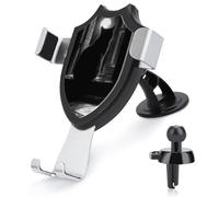 Jubonexis Mysterious Black Cat on The Windowsill Car Phone Holder Mount Triangle Clip Base Air Vent Cell Phone Car Mount Automotive Accessories for 4-6 Inches Cell Smartphones