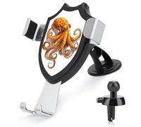 Jubonexis Octopus Car Phone Holder Mount Triangle Clip Base Air Vent Cell Phone Car Mount Automotive Accessories for 4-6 Inches Cell Smartphones