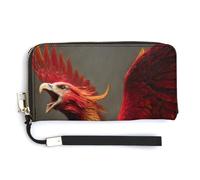 Jubonexis Phoenix Rising PU Leather Clutch Long Bifold Wallet, Coin Purse Credit Pass Case, Durable Card-Holder Money Storage for Women Men