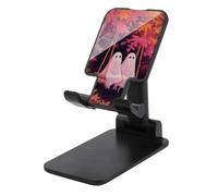 Jubonexis Pink Ghosts on Old Wooden Swing Cell Phone Stand Foldable Adjustable Phone Stand for Desk