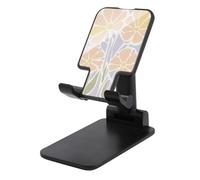 Jubonexis Pink Green Flowers Surreal Cell Phone Stand Foldable Adjustable Phone Stand for Desk