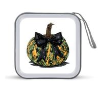 Jubonexis Pumpkin with Camouflage Patterns CD Case DVD Storage Case Portable for Car Home Travel