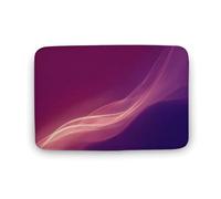 Jubonexis Red Pink Dark Blue Purple Soft Gradients Bathroom Door Rug Mat, Extra Soft Coral Velvet Floor Mat, Rapid Water Absorption Non Slip Comfortable Bath Rugs Mats 15.7"x23.6"