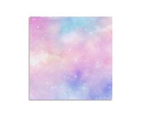 Jubonexis Romantic Fantasy Pastel Color Small Stars Sparkling Light Canvas Wall Art Poster Painting Aesthetic Picture for Living Room Farmhouse Decor 16x16inch(40x40cm)